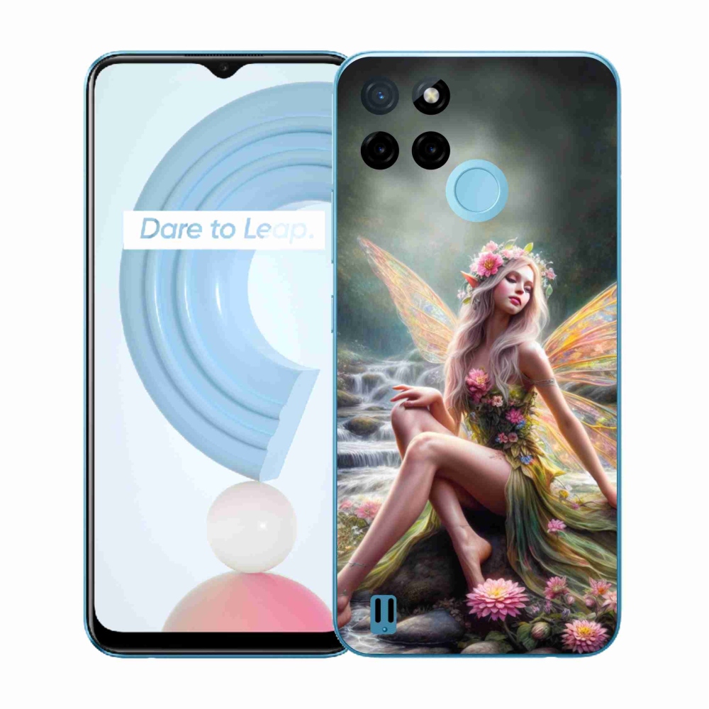 Gelový kryt mmCase na Realme C21Y/C25Y - motýlí žena 1