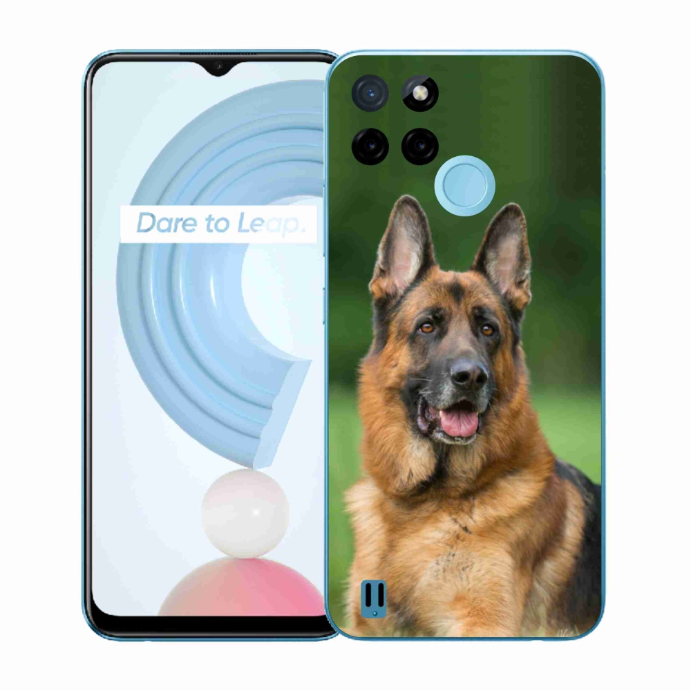 Gelový kryt mmCase na Realme C21Y/C25Y - německý ovčák