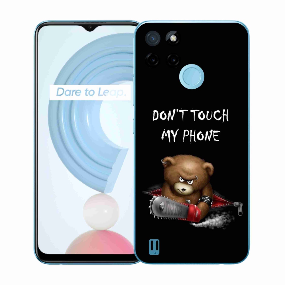 Gelový kryt mmCase na Realme C21Y/C25Y - nesahej na telefon