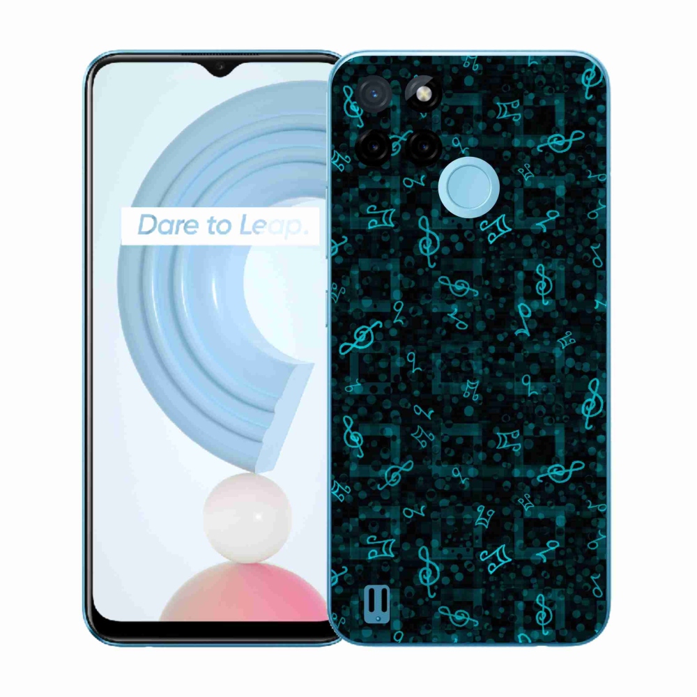 Gelový kryt mmCase na Realme C21Y/C25Y - noty 1