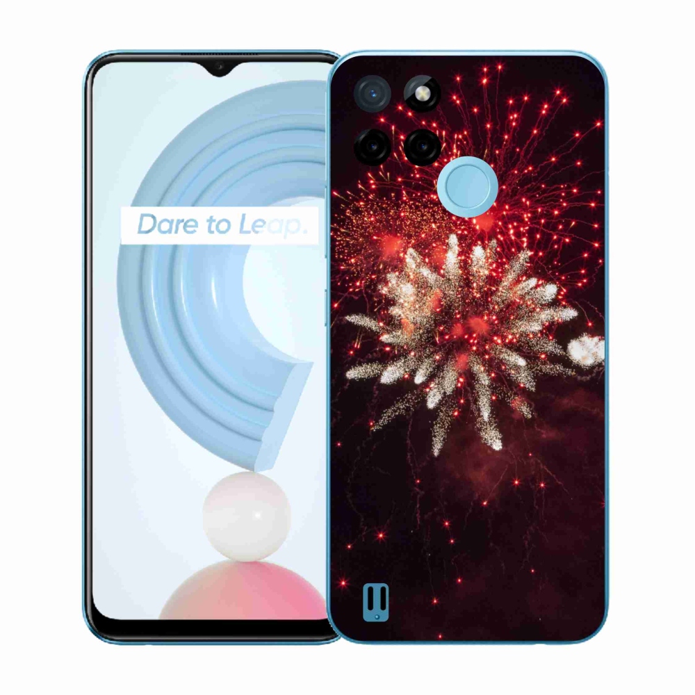 Gelový kryt mmCase na Realme C21Y/C25Y - ohňostroj