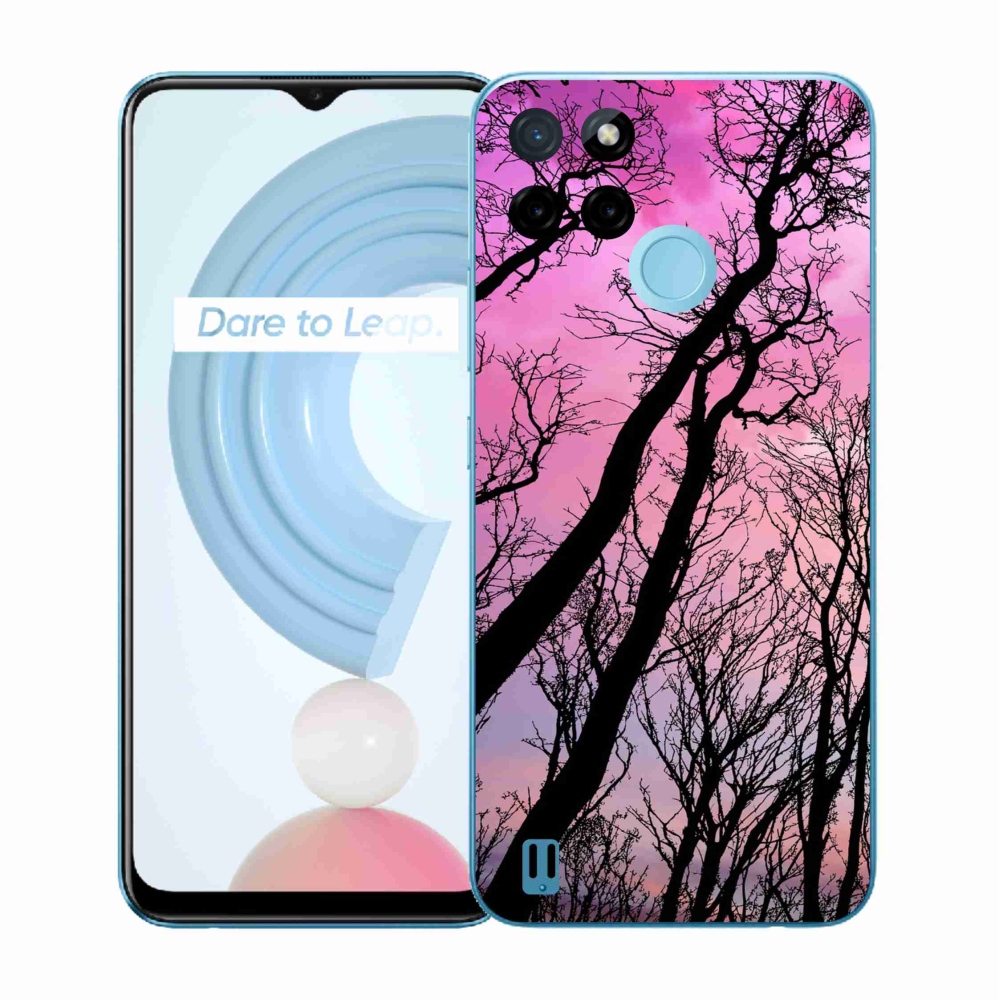 Gelový kryt mmCase na Realme C21Y/C25Y - opadané stromy
