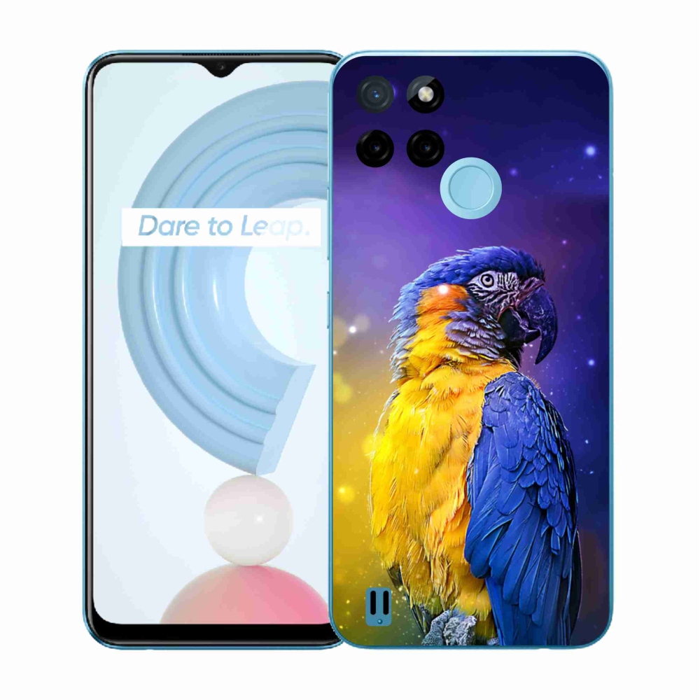 Gelový kryt mmCase na Realme C21Y/C25Y - papoušek ara 1