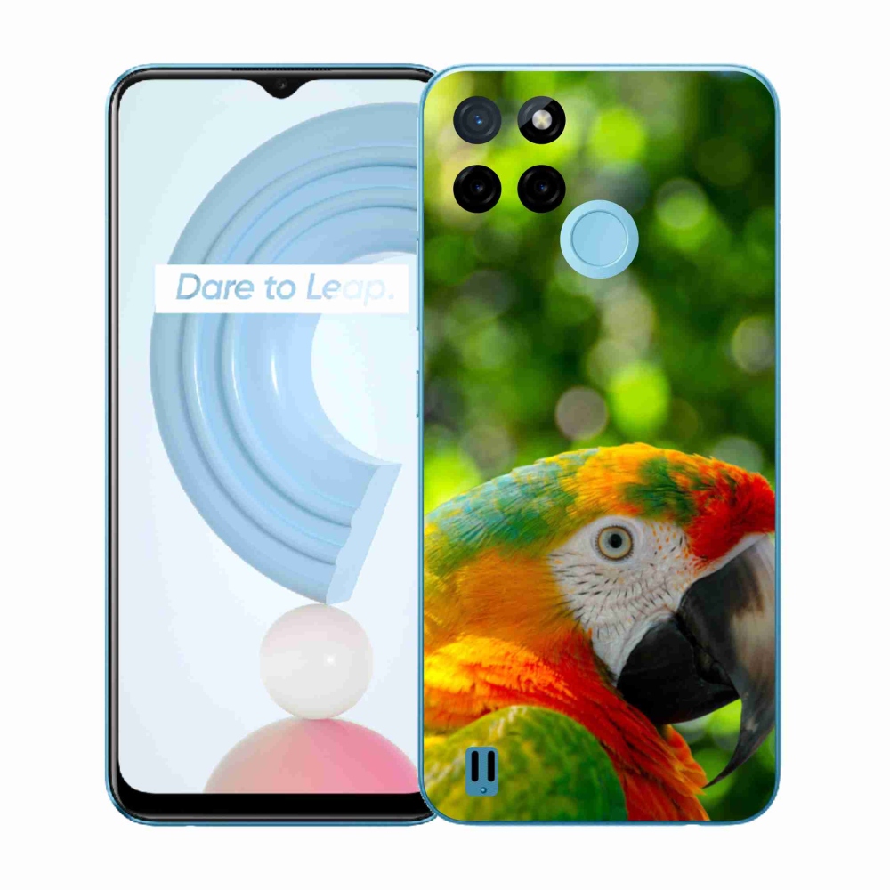 Gelový kryt mmCase na Realme C21Y/C25Y - papoušek ara 3