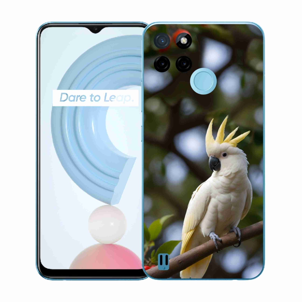 Gelový kryt mmCase na Realme C21Y/C25Y - papoušek kakadu 3