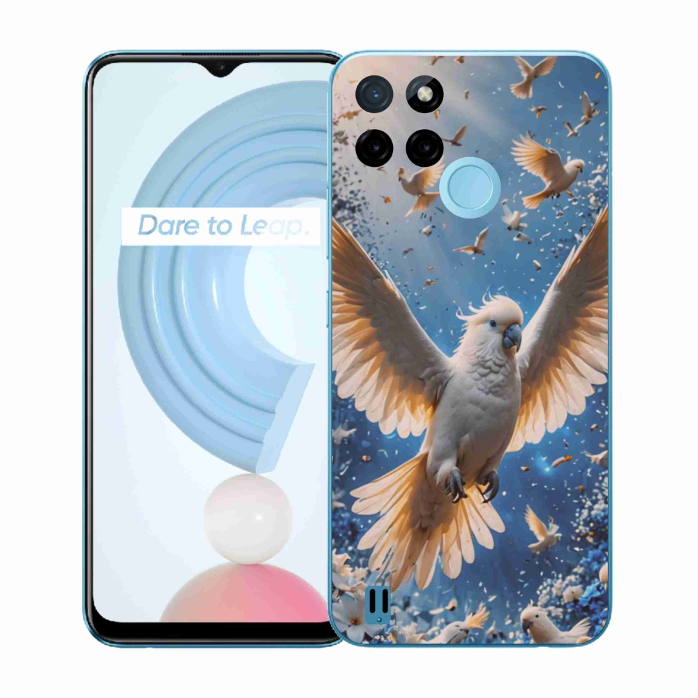 Gelový kryt mmCase na Realme C21Y/C25Y - papoušek kakadu