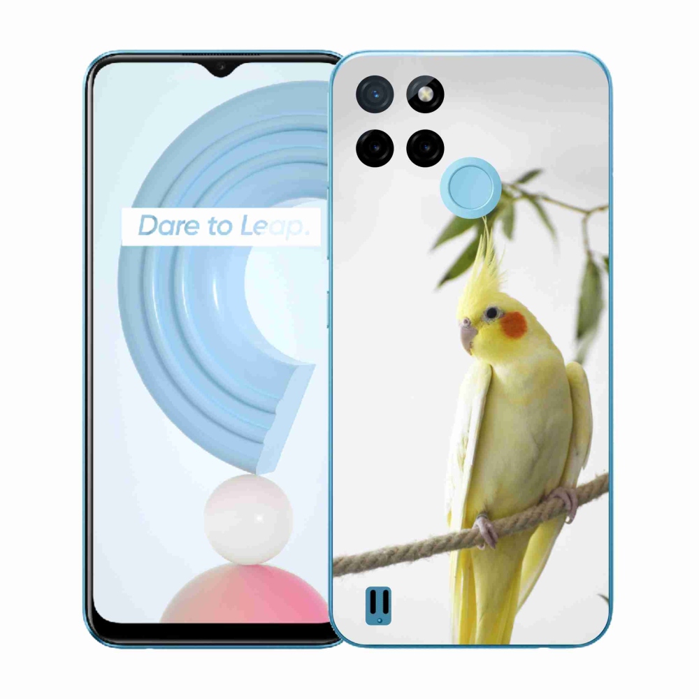 Gelový kryt mmCase na Realme C21Y/C25Y - papoušek korela chocholatá
