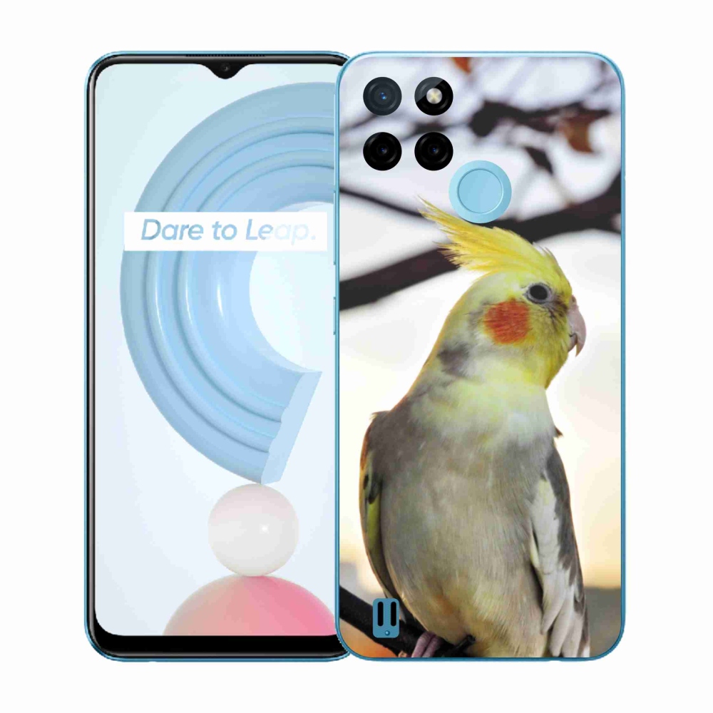 Gelový kryt mmCase na Realme C21Y/C25Y - papoušek korela