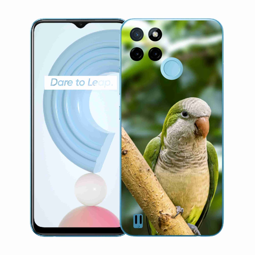 Gelový kryt mmCase na Realme C21Y/C25Y - papoušek mníšek