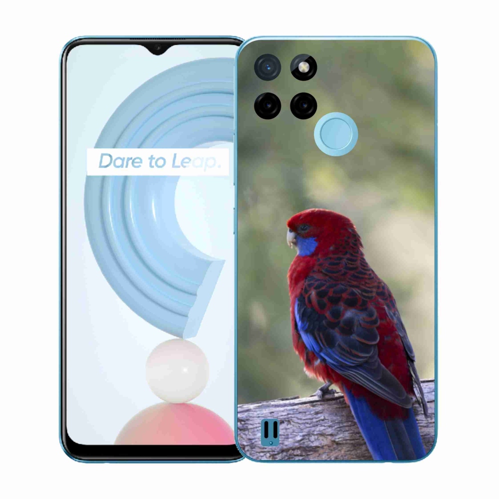 Gelový kryt mmCase na Realme C21Y/C25Y - papoušek rosela