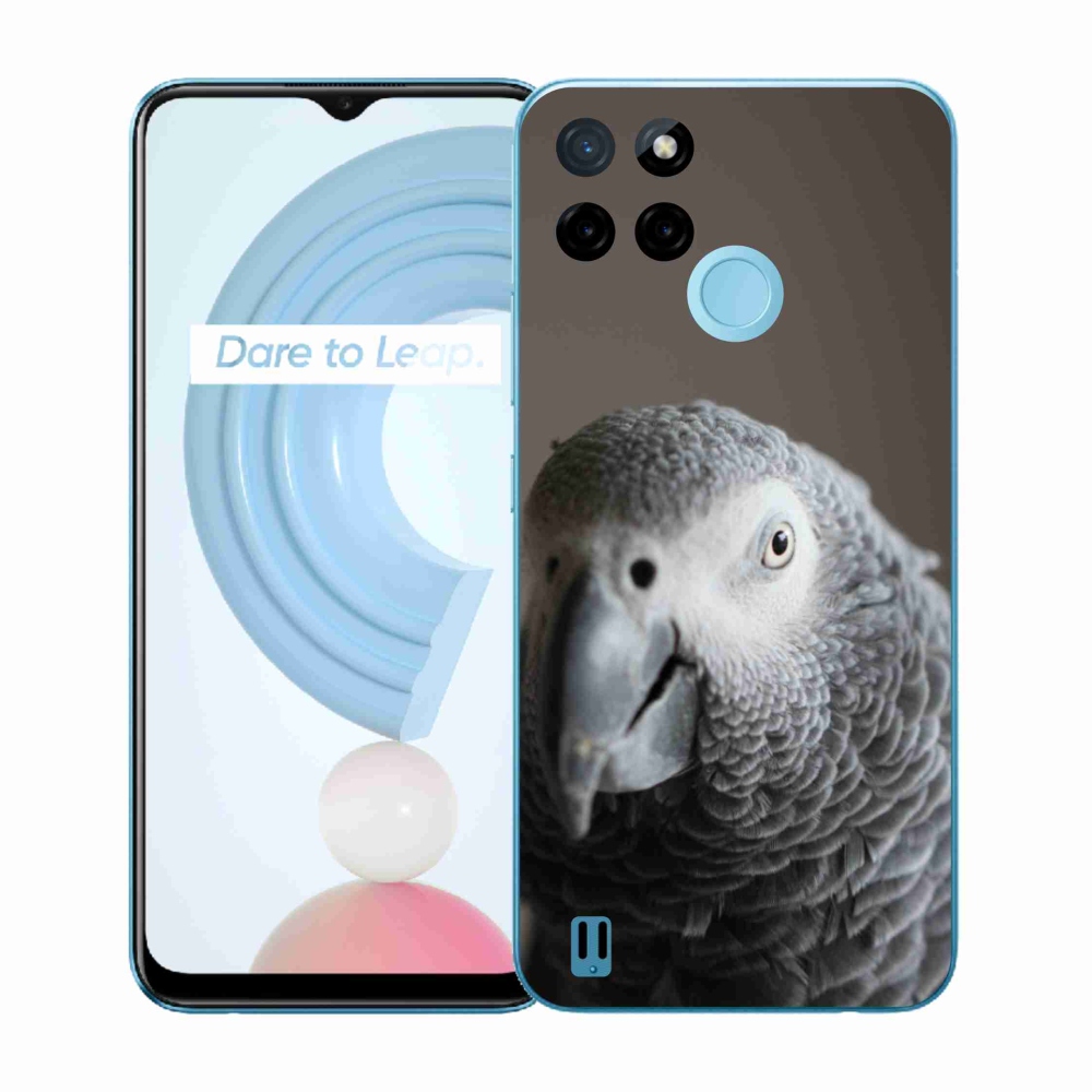 Gelový kryt mmCase na Realme C21Y/C25Y - papoušek žako 2