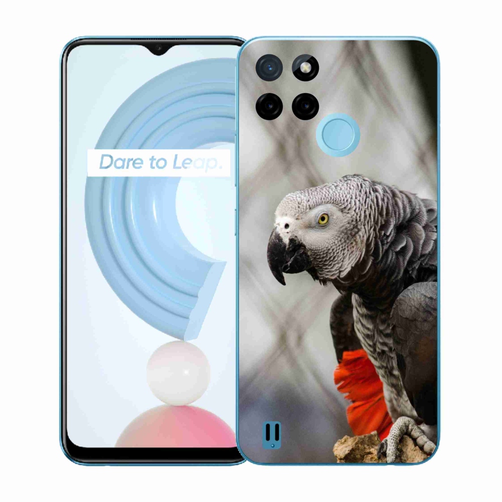 Gelový kryt mmCase na Realme C21Y/C25Y - papoušek žako 3