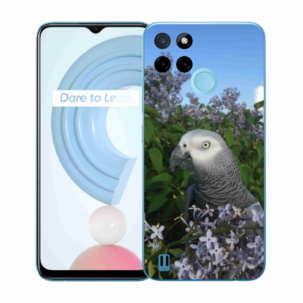 Gelový kryt mmCase na Realme C21Y/C25Y - papoušek žako