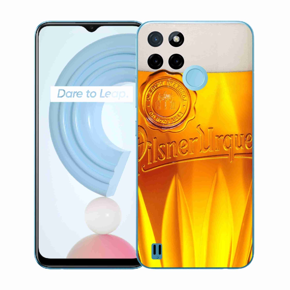 Gelový kryt mmCase na Realme C21Y/C25Y - pivo