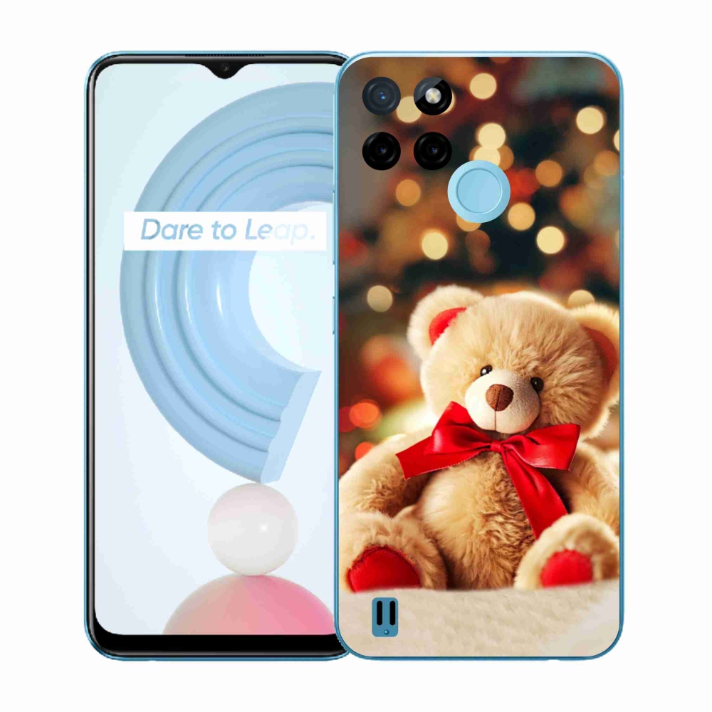 Gelový kryt mmCase na Realme C21Y/C25Y - plyšový medvídek