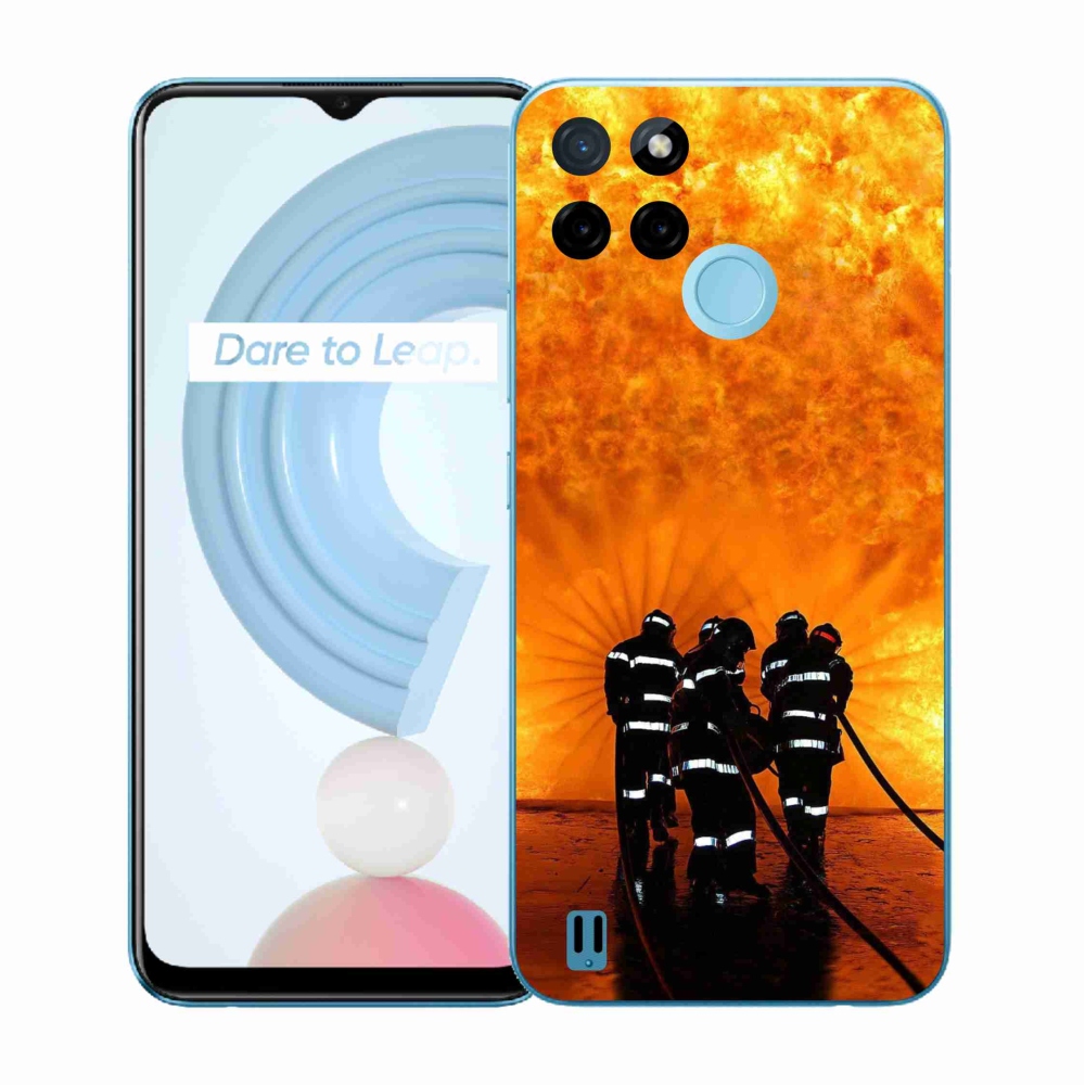 Gelový kryt mmCase na Realme C21Y/C25Y - požár