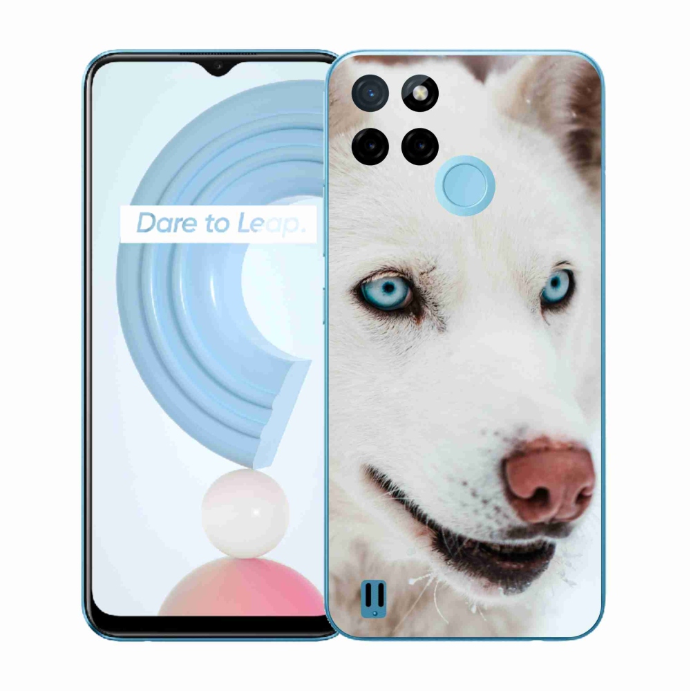 Gelový kryt mmCase na Realme C21Y/C25Y - psí pohled