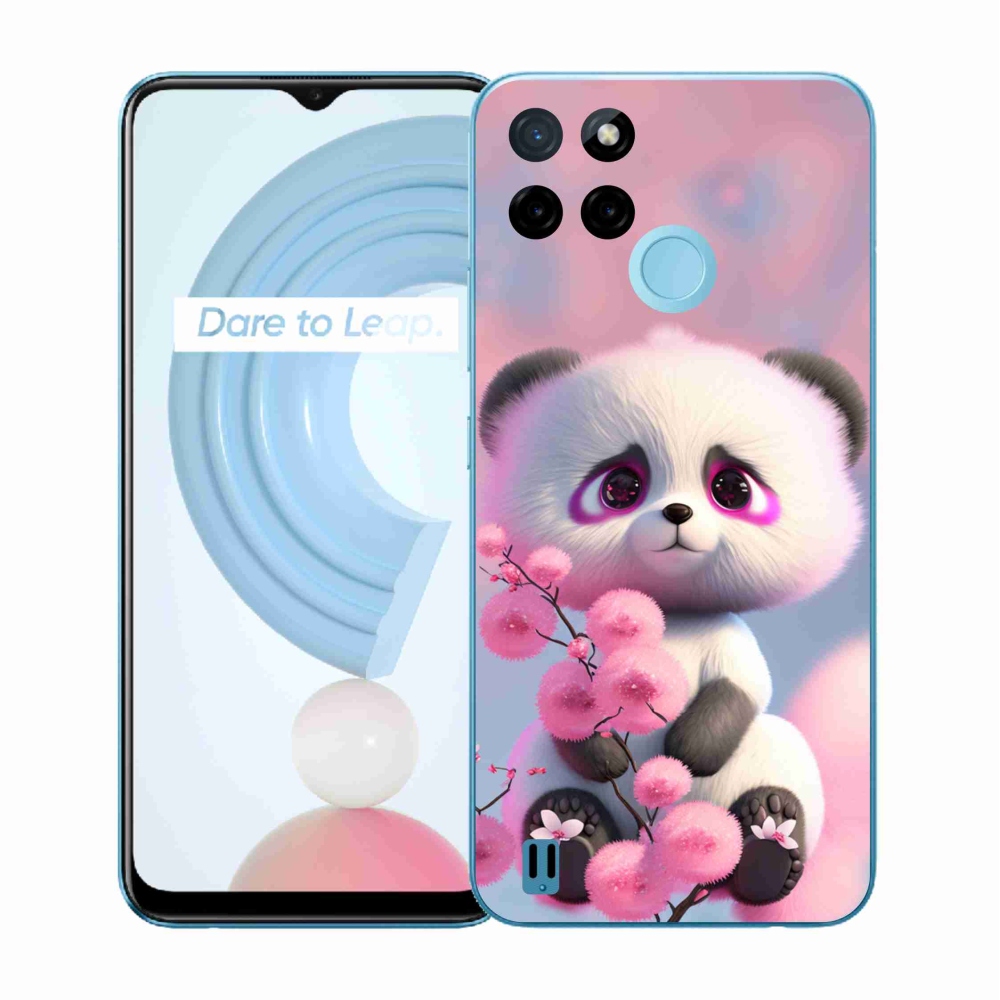 Gelový kryt mmCase na Realme C21Y/C25Y - roztomilá panda 1