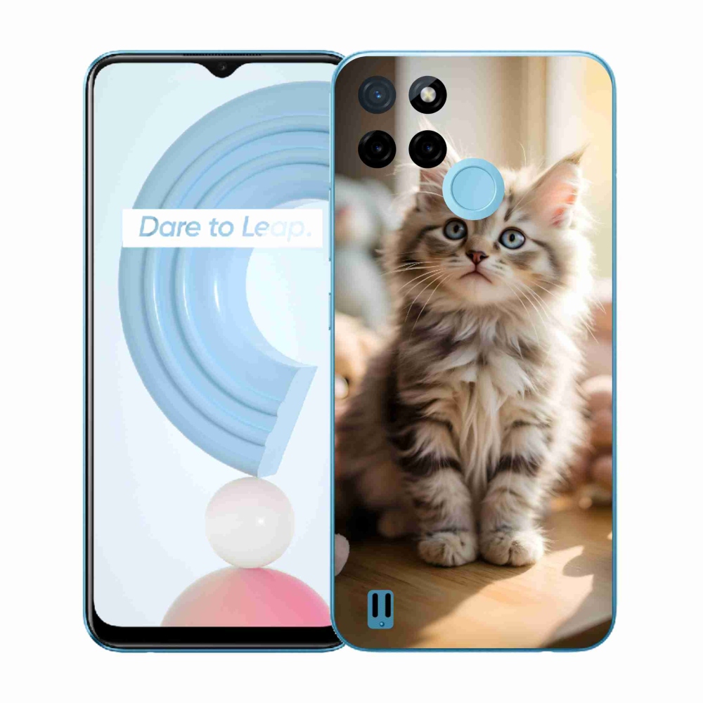 Gelový kryt mmCase na Realme C21Y/C25Y - roztomilé kotě 10