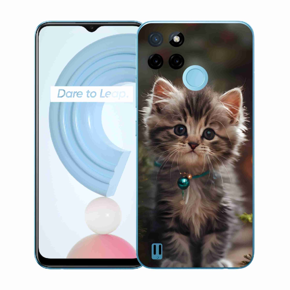 Gelový kryt mmCase na Realme C21Y/C25Y - roztomilé kotě 11