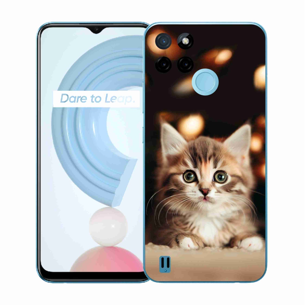 Gelový kryt mmCase na Realme C21Y/C25Y - roztomilé kotě 2