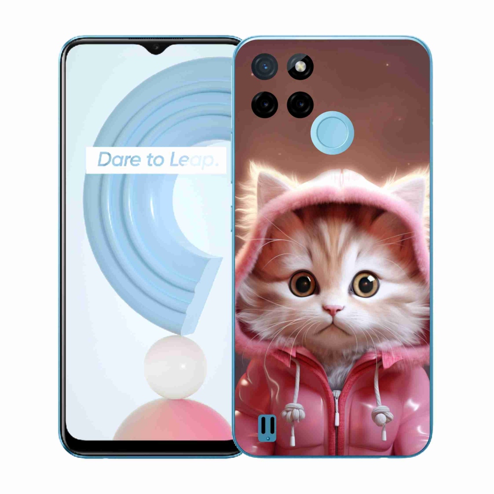 Gelový kryt mmCase na Realme C21Y/C25Y - roztomilé kotě 3