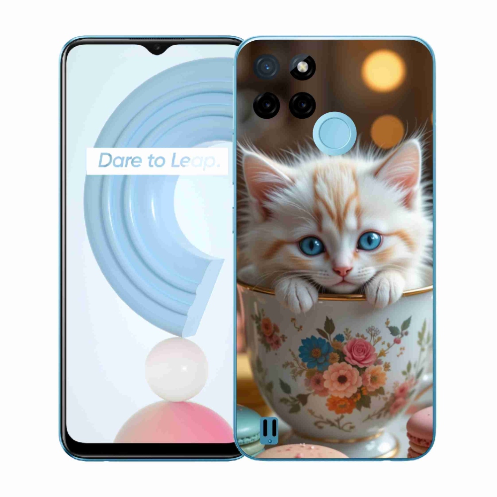 Gelový kryt mmCase na Realme C21Y/C25Y - roztomilé kotě 6