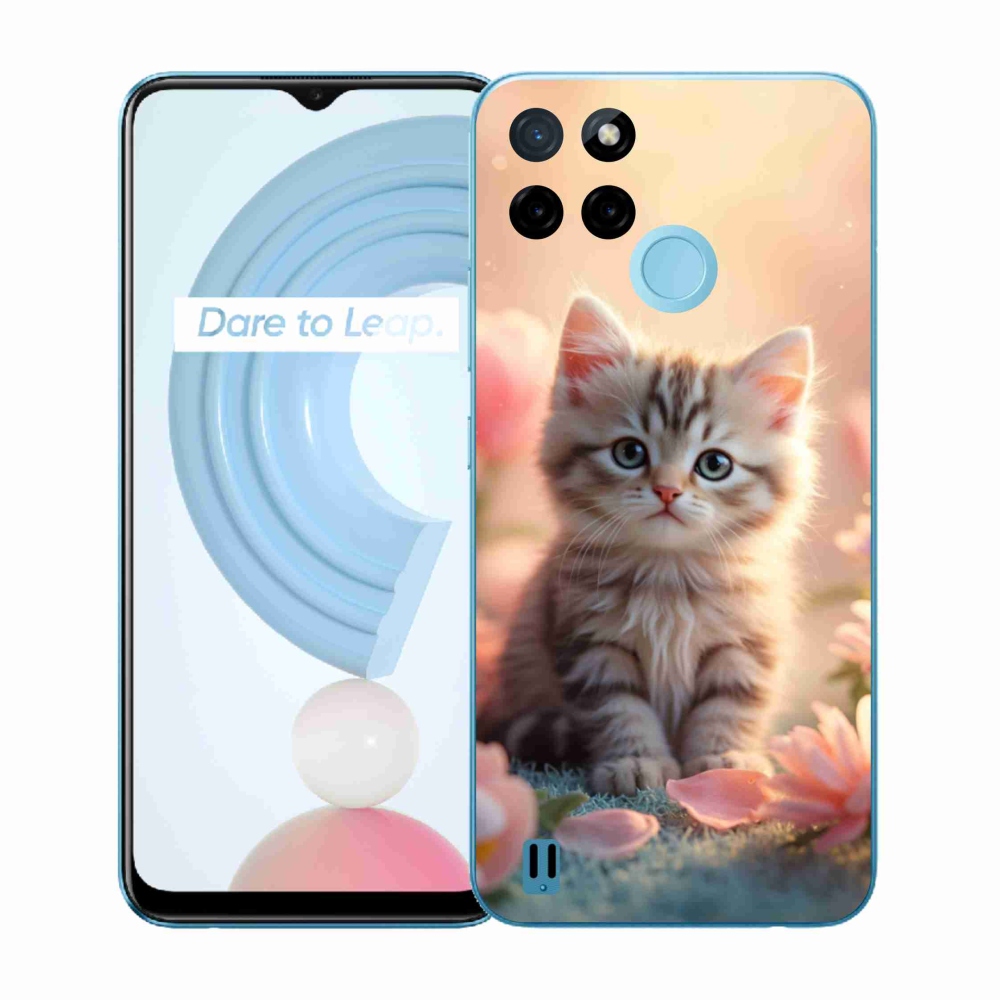 Gelový kryt mmCase na Realme C21Y/C25Y - roztomilé kotě 8
