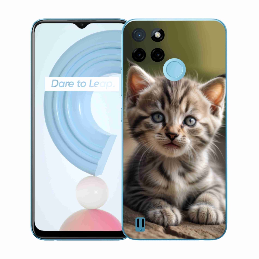 Gelový kryt mmCase na Realme C21Y/C25Y - roztomilé kotě 9
