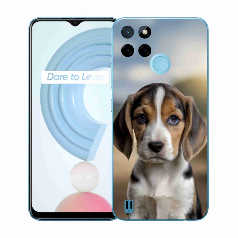 Gelový kryt mmCase na Realme C21Y/C25Y - roztomilý bígl
