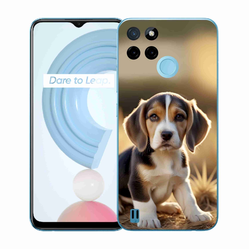 Gelový kryt mmCase na Realme C21Y/C25Y - roztomilý bígl