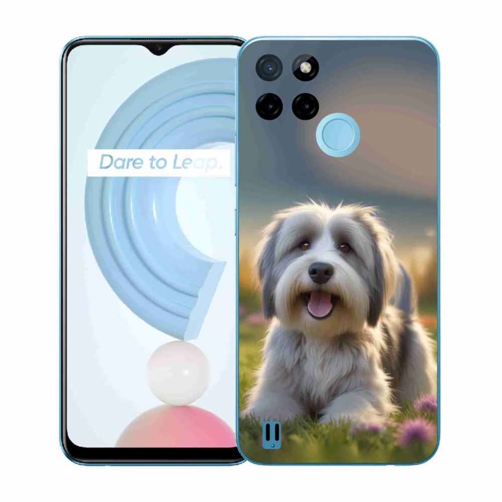 Gelový kryt mmCase na Realme C21Y/C25Y - roztomilý havanský psík