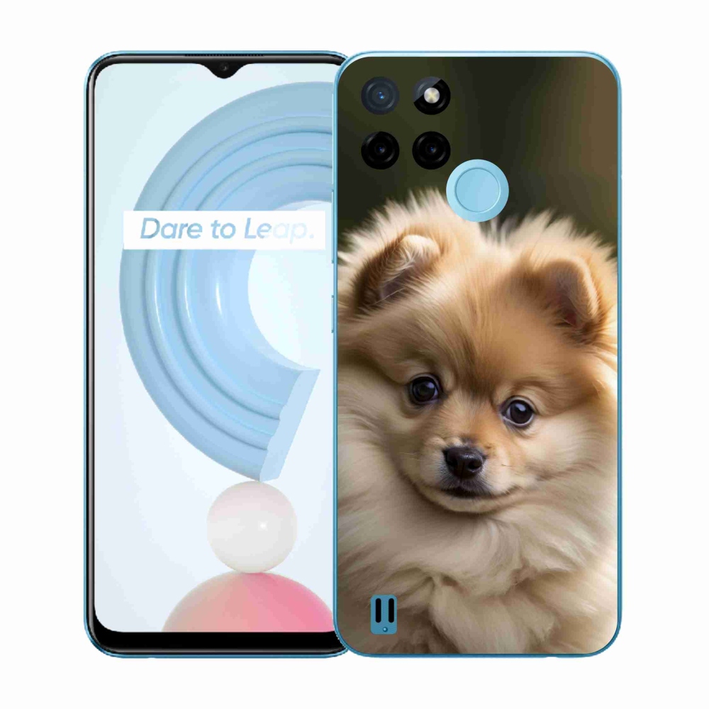 Gelový kryt mmCase na Realme C21Y/C25Y - roztomilý pomeranian 2