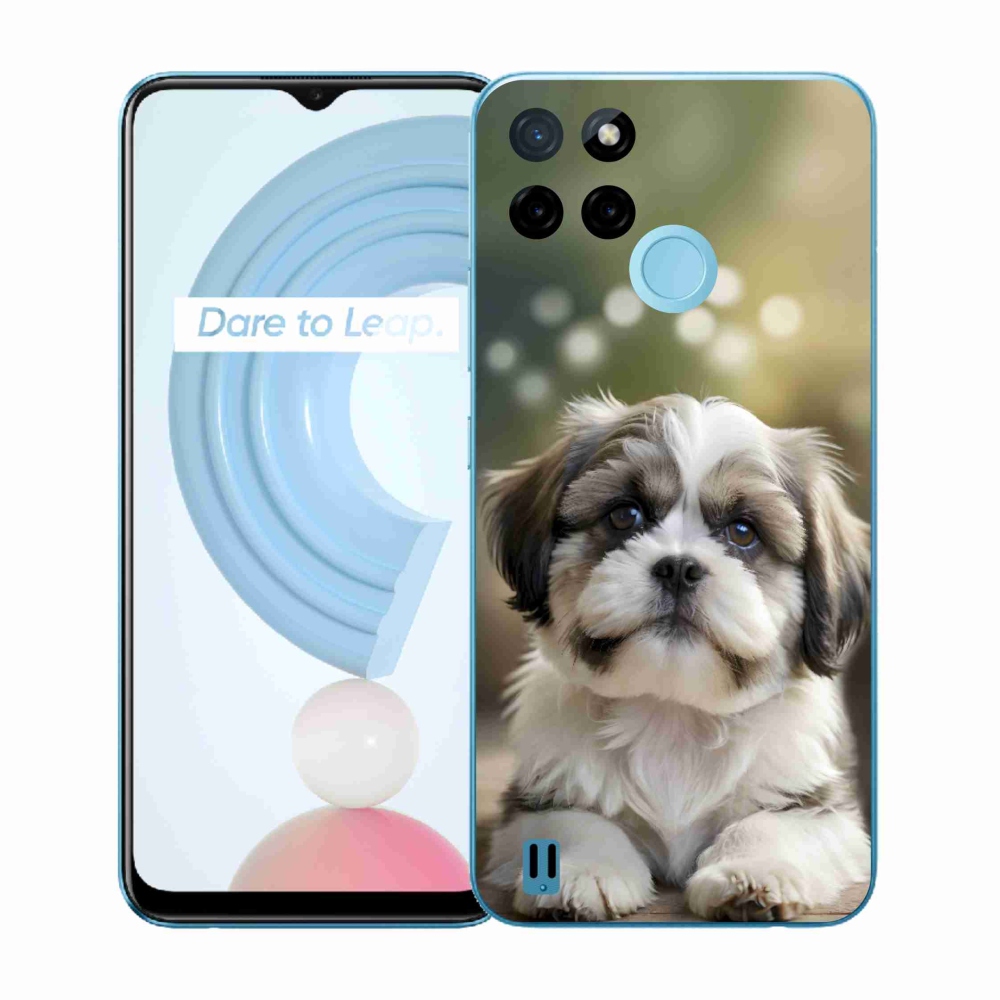 Gelový kryt mmCase na Realme C21Y/C25Y - roztomilý shih-tzu