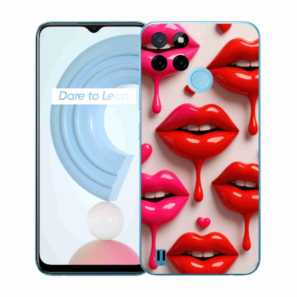 Gelový kryt mmCase na Realme C21Y/C25Y - rty 2