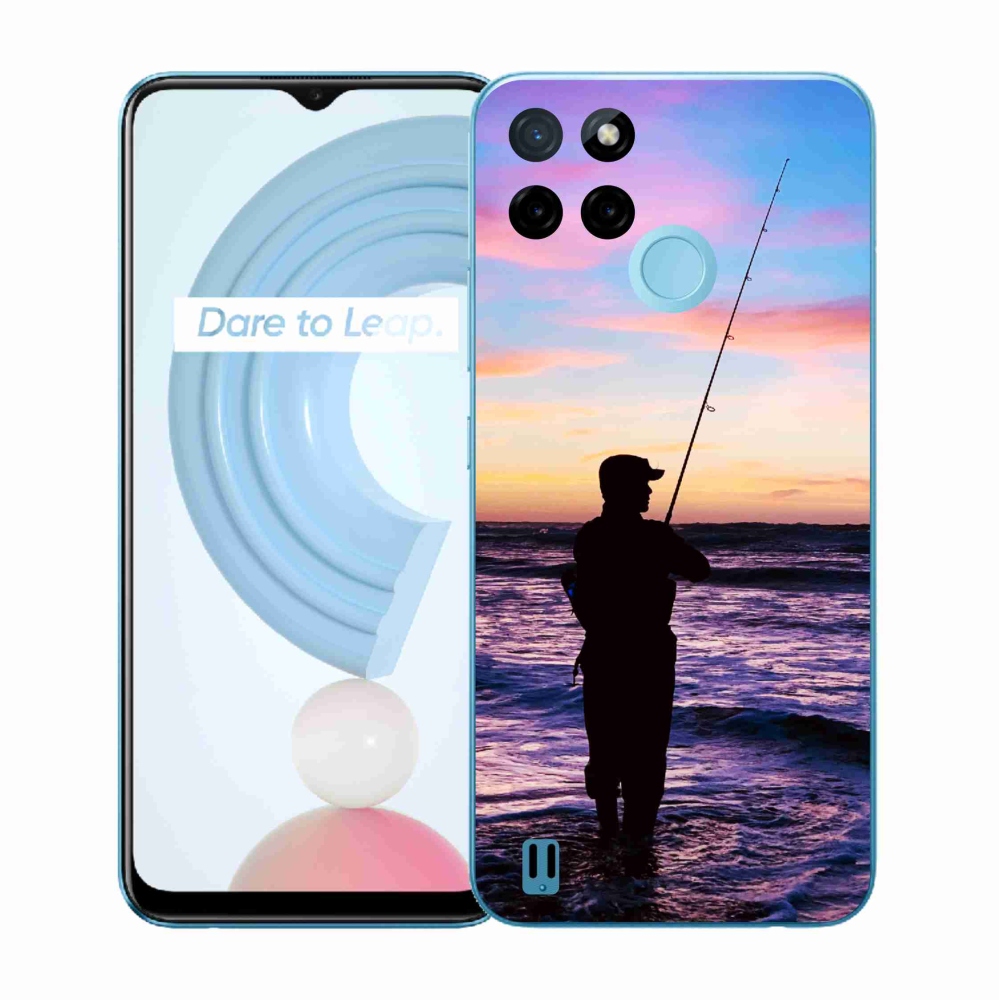 Gelový kryt mmCase na Realme C21Y/C25Y - rybaření 1