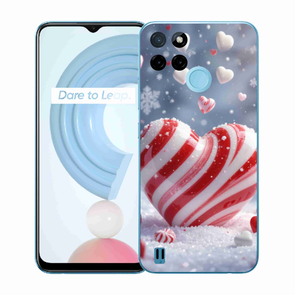 Gelový kryt mmCase na Realme C21Y/C25Y - sladké srdce