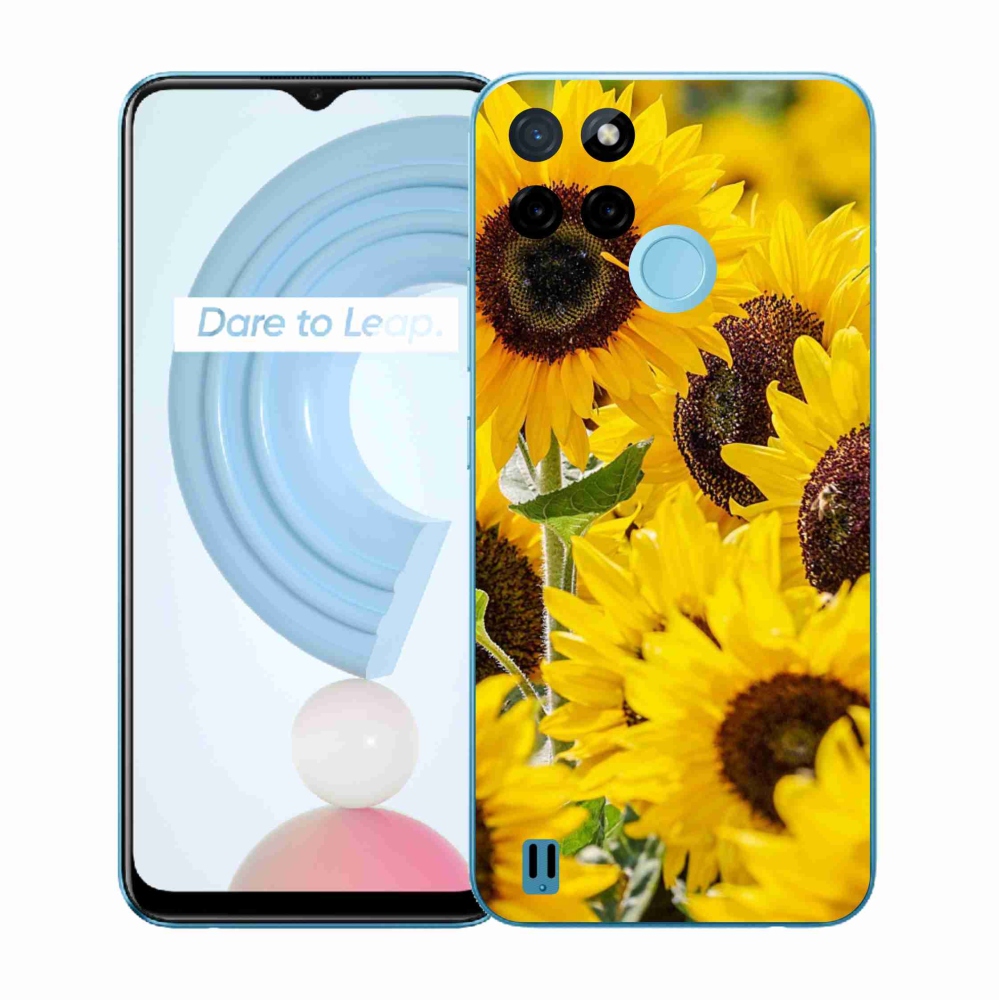 Gelový kryt mmCase na Realme C21Y/C25Y - slunečnice