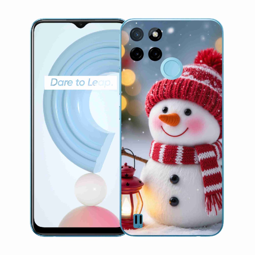 Gelový kryt mmCase na Realme C21Y/C25Y - sněhulák 2