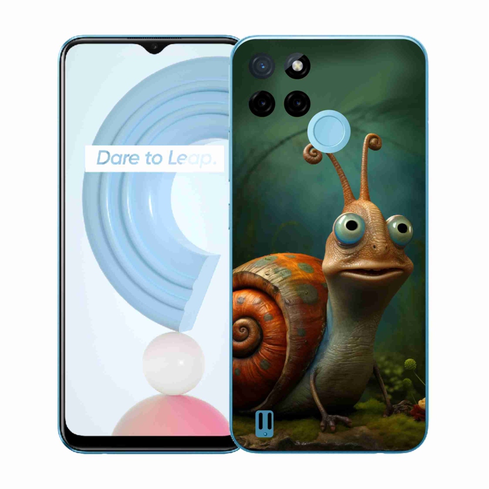 Gelový kryt mmCase na Realme C21Y/C25Y - šnek