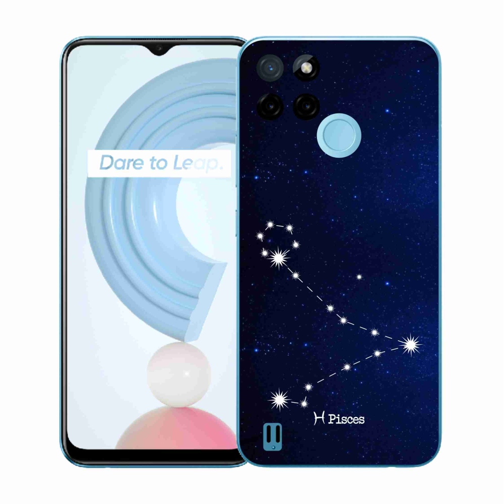 Gelový kryt mmCase na Realme C21Y/C25Y - souhvězdí Ryby