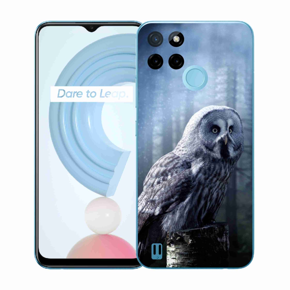 Gelový kryt mmCase na Realme C21Y/C25Y - sova