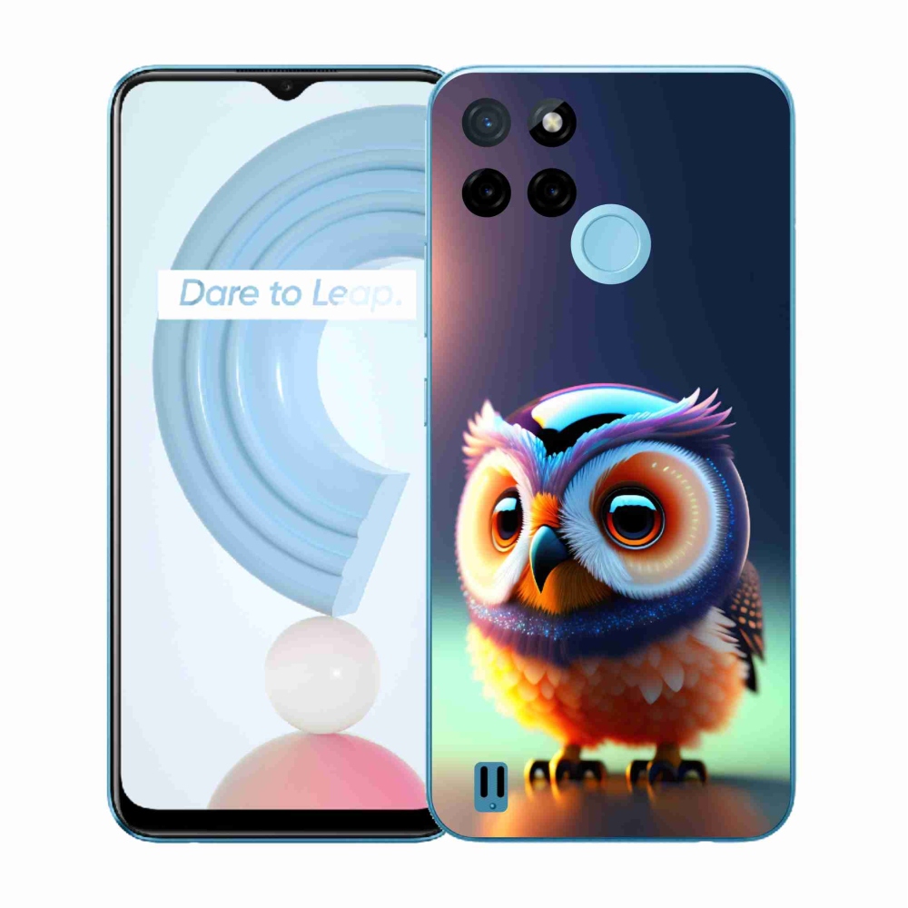 Gelový kryt mmCase na Realme C21Y/C25Y - sovička