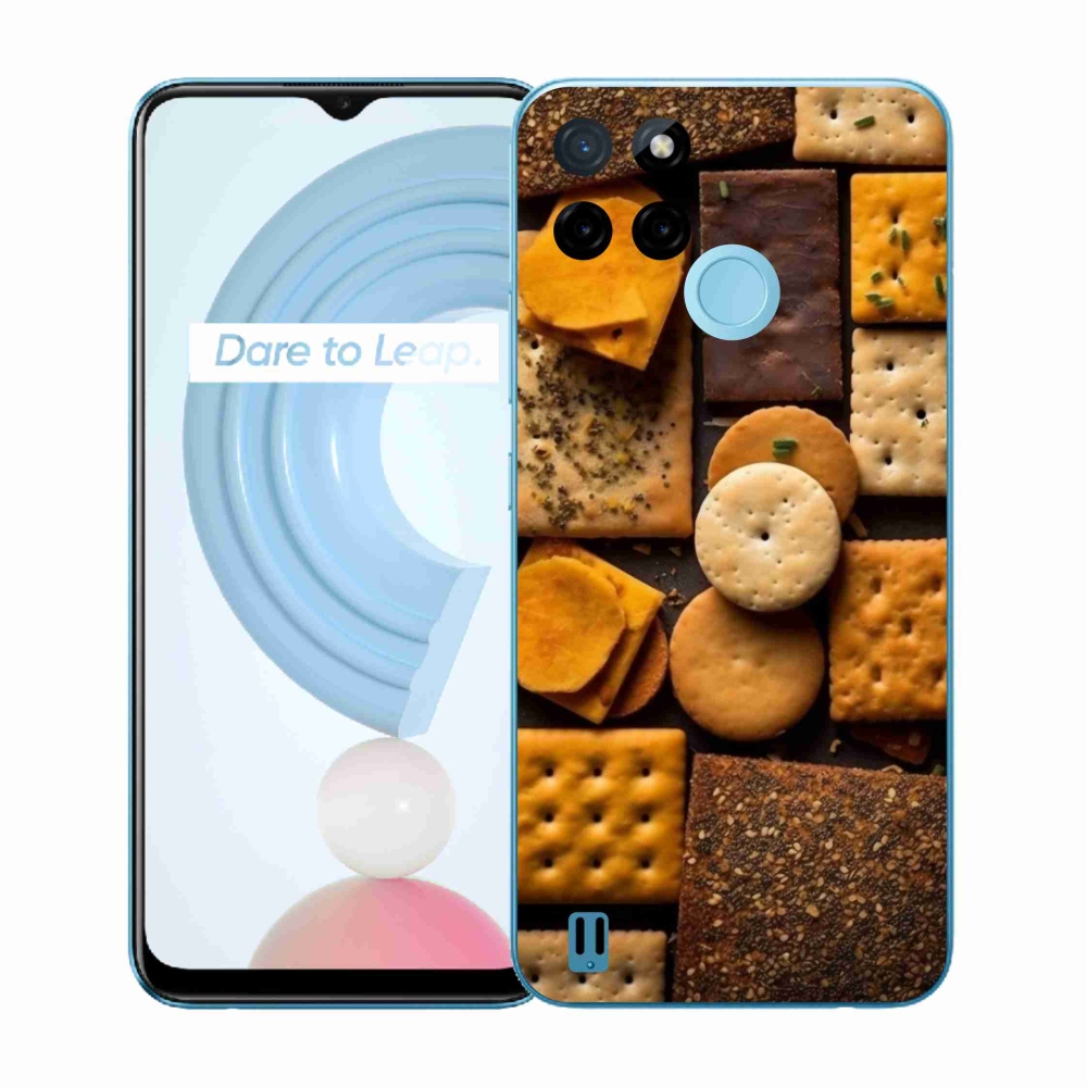 Gelový kryt mmCase na Realme C21Y/C25Y - sušenky
