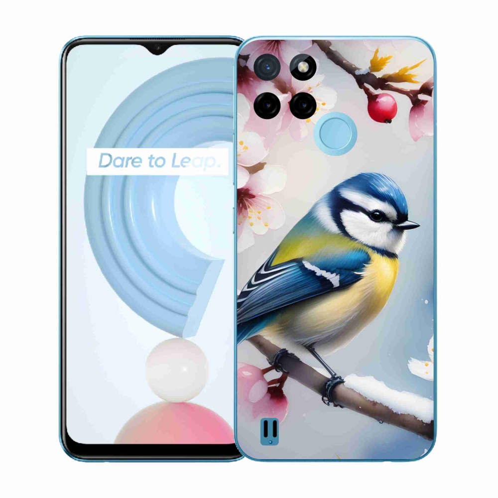 Gelový kryt mmCase na Realme C21Y/C25Y - sýkorka