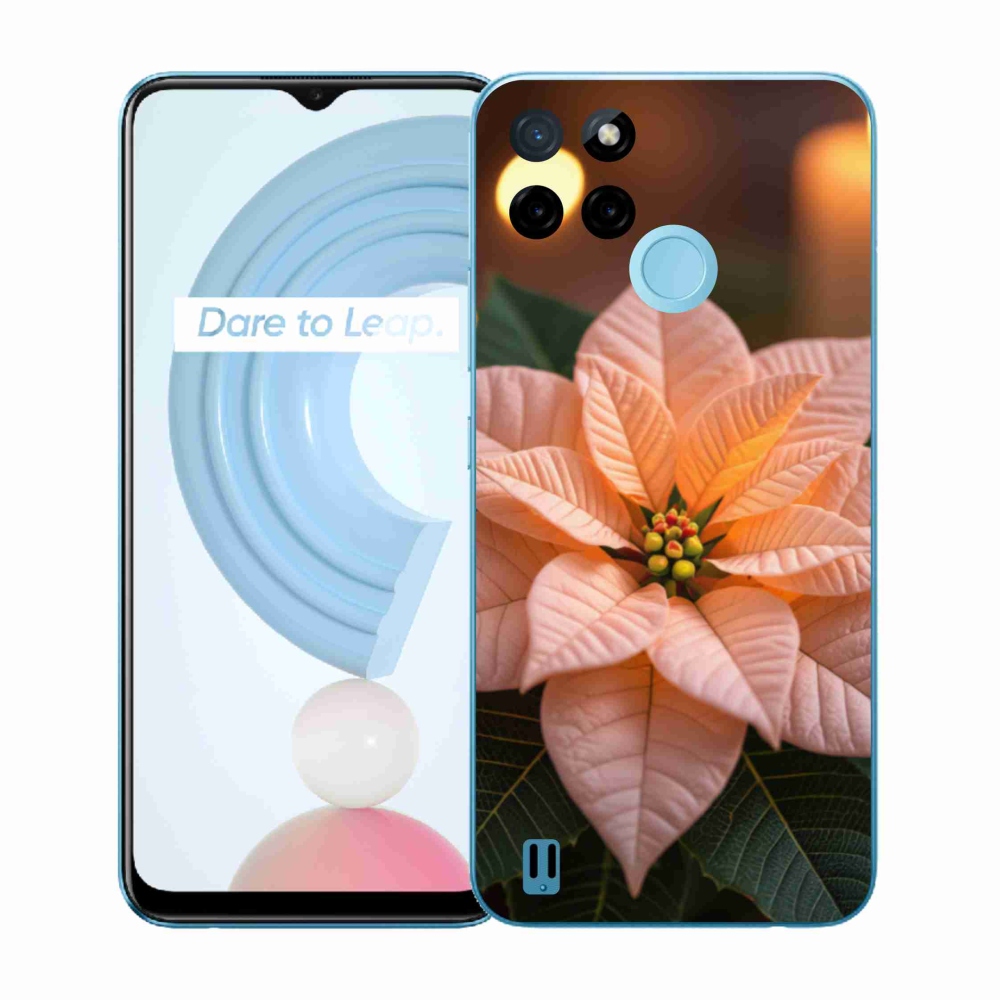 Gelový kryt mmCase na Realme C21Y/C25Y - vánoční hvězda