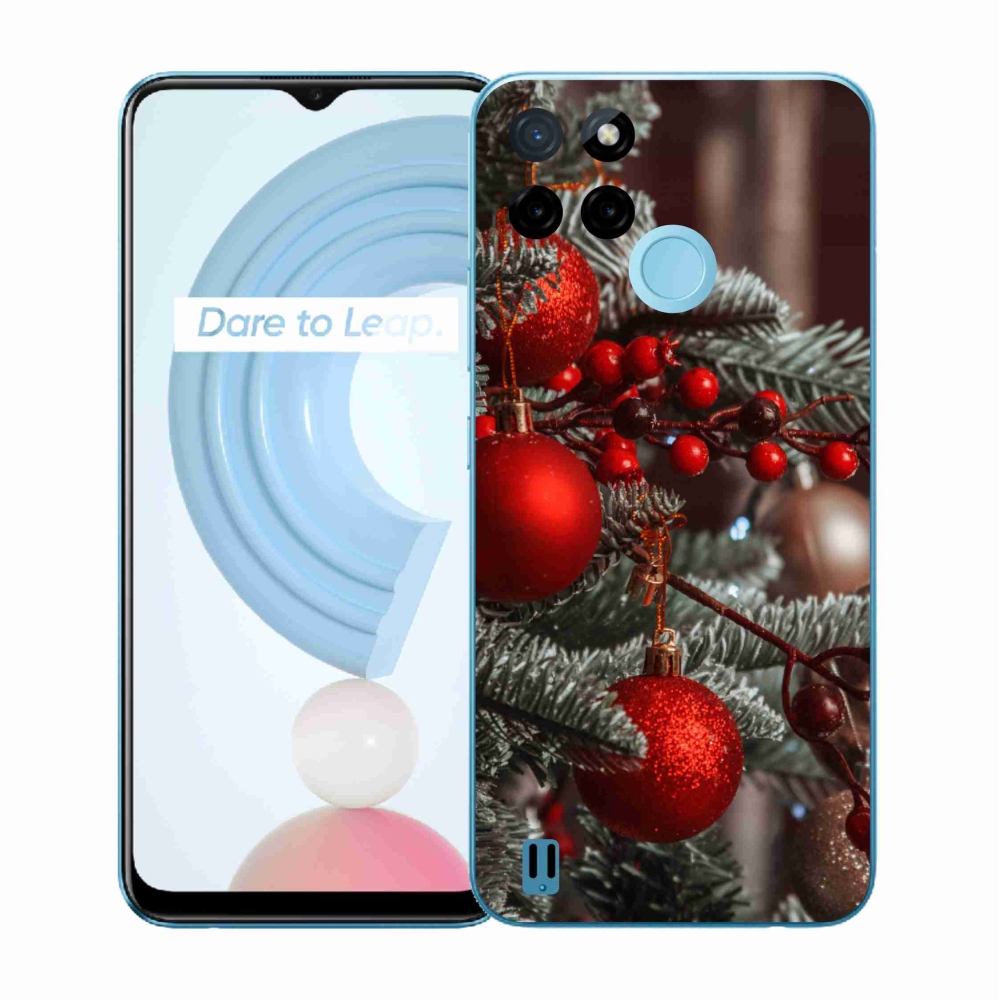 Gelový kryt mmCase na Realme C21Y/C25Y - vánoční ozdoby 2