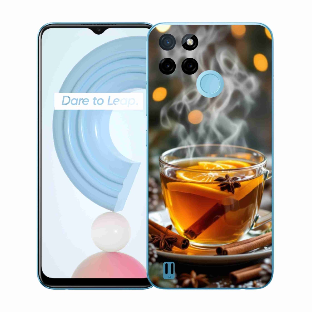 Gelový kryt mmCase na Realme C21Y/C25Y - vánoční punč