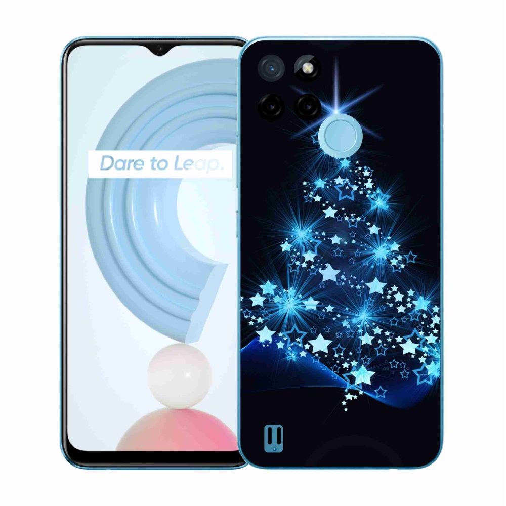 Gelový kryt mmCase na Realme C21Y/C25Y - vánoční stromek