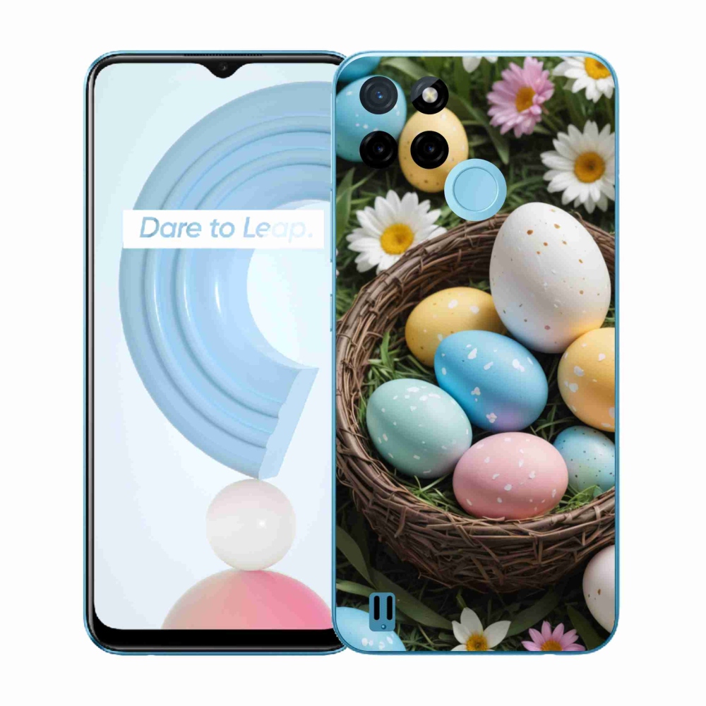 Gelový kryt mmCase na Realme C21Y/C25Y - velikonoční vajíčka 2